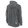 Nike Cotton Full-Zip Fleece Hoodie - NFL Kansas City Chiefs Iron Grey/Iron Grey