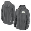 Nike Cotton Full-Zip Fleece Hoodie - NFL Kansas City Chiefs Iron Grey/Iron Grey