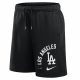 NIKE MLB ARCHED KICKER FLEECE SHORT LOS ANGELES DODGERS BLACK/BLACK XL