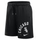 NIKE MLB ARCHED KICKER FLEECE SHORT CHICAGO WHITE SOX BLACK/BLACK S