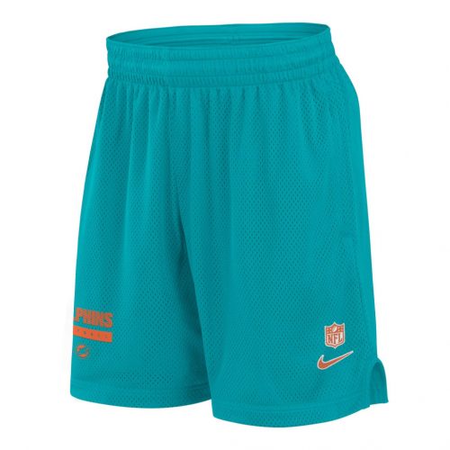 Nike Dri-Fit Mesh Short - NFL Miami Dolphins Turbo Green/Brilliant Orange L