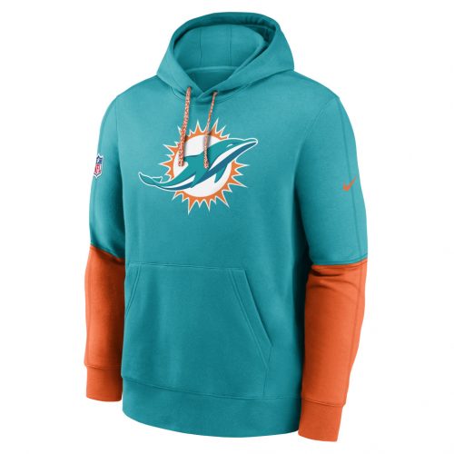 Nike Club Hoodie Team Issue - NFL Miami Dolphins Turbo Green/Brilliant Orange L