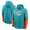 Nike Club Hoodie Team Issue - NFL Miami Dolphins Turbo Green/Brilliant Orange L