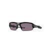 OAKLEY YOUTH FLAK XXS FRAME-POLISHED BLACK LENS-PRIZM GREY