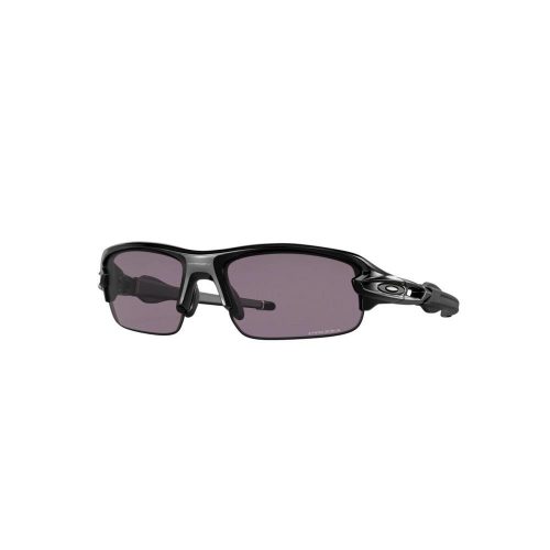 OAKLEY YOUTH FLAK XXS FRAME-POLISHED BLACK LENS-PRIZM GREY