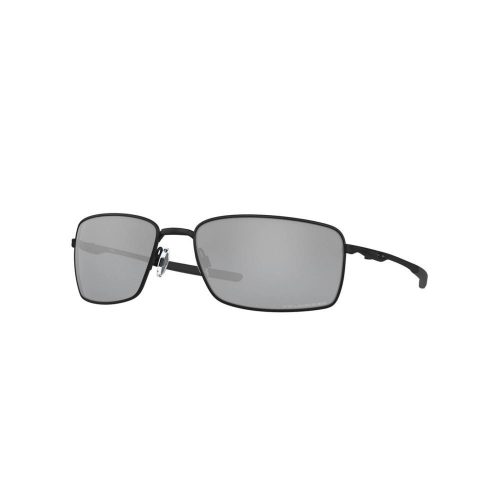 OAKLEY SQUARE WIRE FRAME-MATTE BLACK LENS-BLACK IRIDIUM POLARIZED