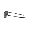 OAKLEY SQUARE WIRE FRAME-MATTE BLACK LENS-BLACK IRIDIUM POLARIZED