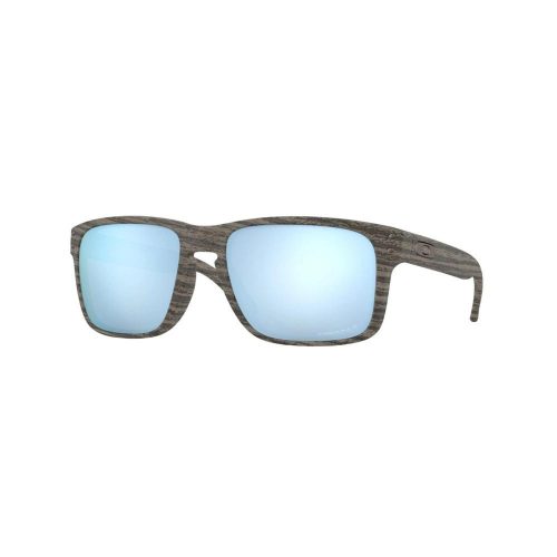 OAKLEY HOLBROOK FRAME-WOODGRAIN LENS-PRIZM DEEP WATER POLARIZED