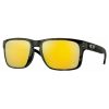 OAKLEY HOLBROOK FRAME-MATTE BLACK TORTOISE LENS-PRIZM 24K POLARIZED