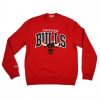 Mitchell & Ness NBA Chicago Bulls Team Arch Crew  RED