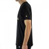 NEW ERA NBA LOS ANGELES LAKERS BLACK AND GOLD METALLIC TEE BLACK GOLD