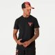 NEW ERA NBA CHICAGO BULLS TEAM COLOUR WATER PRINT TEE BLACK