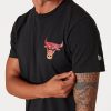 NEW ERA NBA CHICAGO BULLS TEAM COLOUR WATER PRINT TEE BLACK