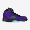 AIR JORDAN 5 RETRO SHOE GRAPE ICE/NEW EMERALD-BLACK-CLEAR