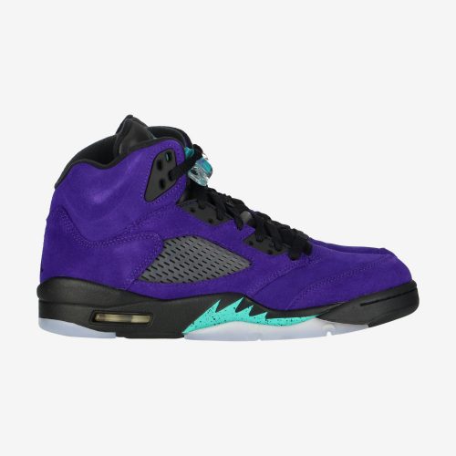 AIR JORDAN 5 RETRO SHOE GRAPE ICE/NEW EMERALD-BLACK-CLEAR