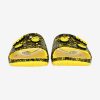 CROCS CLASSIC CROCS SMILEY SLIDE LEMON/BLACK