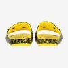 CROCS CLASSIC CROCS SMILEY SLIDE LEMON/BLACK