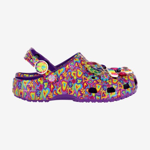 CROCS CLASSIC LISA FRANK CLOG NEON PURPLE/MULTI