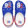 CROCS NBA PHILADELPHIA 76ERS CLASSIC CLOG WHITE 42-43