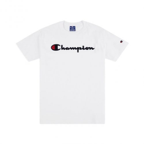 CHAMPION CREWNECK T-SHIRT WHITE