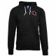 CHAMPION HOODED FULL ZIP SWEATSHIRT BLACK