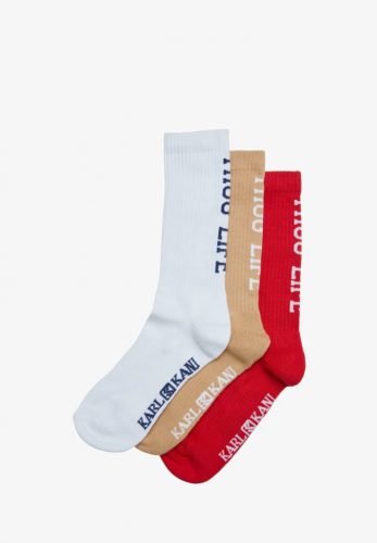 Karl Kani Kani Thug Life 3 Pack Socks white/red/sand 43-46