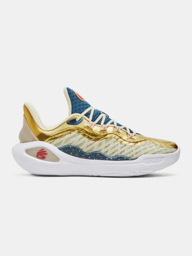 UNDER ARMOUR CURRY 11 CHAMPION MINDSET LEMON ICE/METALLIC GOLD/RED 455