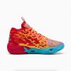 Puma MB.04 Lamelo Ball Phoenix Red-Orange Glow-Fluro Orange Pes-Purple Glimmer 40