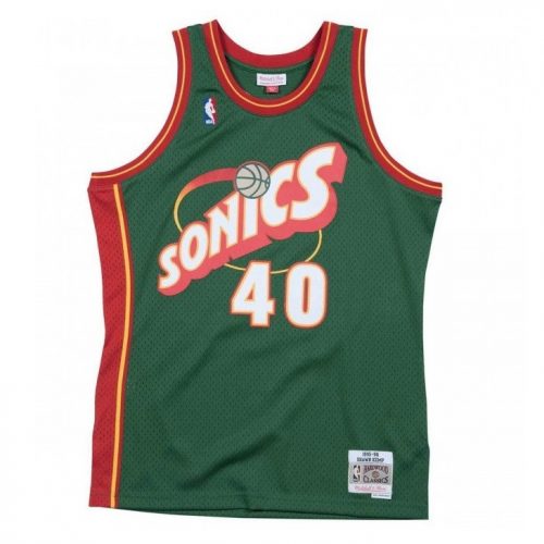 Mitchell & Ness NBA Swingman Jersey Seattle Supersonics Shawn Kemp 95-96 GREEN