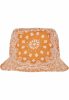 FLEXFIT BANDANA PRINT BUCKET HAT ORANGE