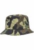 FLEXFIT CAMO BUCKET HAT GREEN CAMOUFLAGE