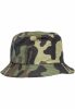 FLEXFIT CAMO BUCKET HAT GREEN CAMOUFLAGE