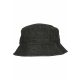 FLEXFIT DENIM BUCKET HAT BLACK/GREY