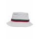 FLEXFIT STRIPE BUCKET HAT WHITE/FIRE RED/GREEN