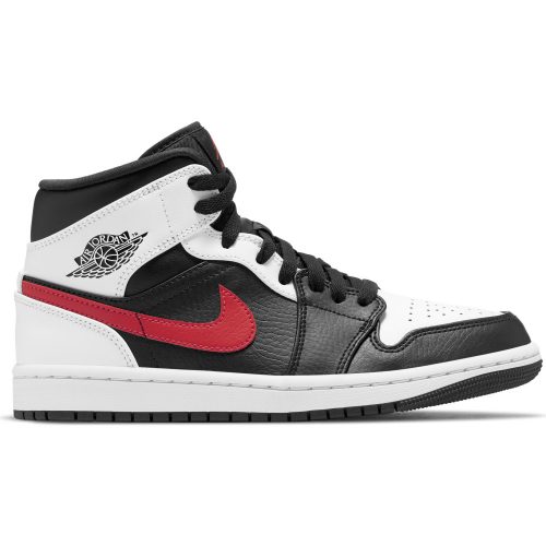 AIR JORDAN 1 MID BLACK/CHILE RED-WHITE