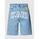 Karl Kani Serif Denim Shorts BLEACHED BLUE