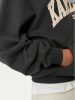 Karl Kani Og Eagle Print Os Hoodie Anthracite/light Sand S