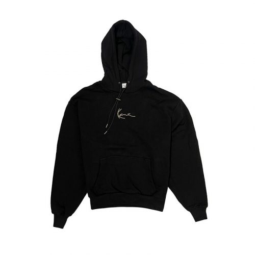 KARL KANI SMALL SIGNATURE OS HEAVY SWEAT HOODIE BLACK