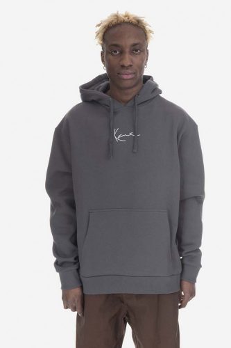 KARL KANI SMALL SIGNATURE ESSENTIAL HOODIE DARK GREY XXL