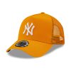 NEW ERA MLB NEW YORK YANKEES TONAL MESH A-FRAME TRUCKER CAP YELLOW