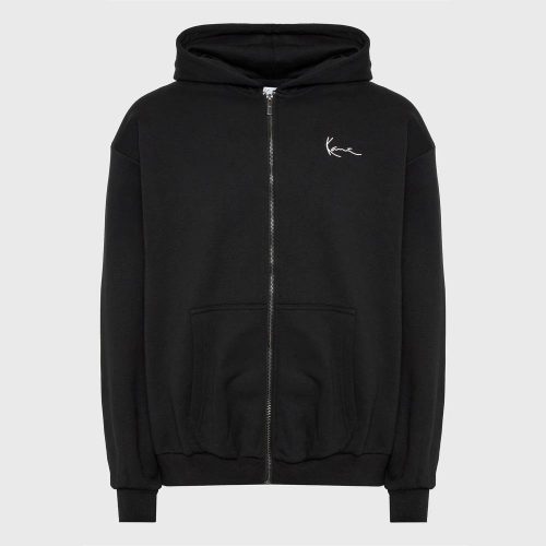 KARL KANI CHEST SIGNATURE ESSENTIAL ZIP HOODIE BLACK M