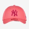 NEW ERA MLB NEW YORK YANKEES LEAGUE ESSENTIAL 9FORTY STRAPBACK CAP PINK / PURPLE