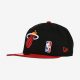 NEW ERA NBA MIAMI HEAT TEAM ARCH 9FIFTY SNAPBACK CAP BLACK