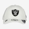 NEW ERA NFL LAS VEGAS RAIDERS DIAMOND ERA 9FORTY ADJUSTABLE STRAPBACK CAP WHITE