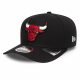 NEW ERA NBA CHICAGO BULLS TEAM LOGO 9FIFTY STRETCH SNAPBACK CAP BLACK