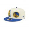 NEW ERA NBA GOLDEN STATE WARRIORS DRAFT 9FIFTY SNAPBACK CAP CREAM/ROYAL BLUE