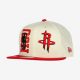 NEW ERA NBA HOUSTON ROCKETS DRAFT 9FIFTY SNAPBACK CAP CREAM/RED