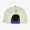 NEW ERA NBA PHILADELPHIA 76ERS DRAFT 9FIFTY SNAPBACK CAP CREAM/ROYAL BLUE