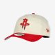 NEW ERA NBA HOUSTON ROCKETS DRAFT 9TWENTY STRAPBACK CAP CREAM/RED