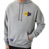 NEW ERA LOS ANGELES LAKERS HALF LOGO OVERSIZED HOODIE GREY